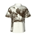 thumbnail image 2 of Picia Cow 1 Gentle Cotton Regular Fit Short Sleeve Casual Hawaiian Shirt for Men-Large, 2 of 8