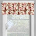 thumbnail image 2 of Ambesonne Butterfly Valance Pack of 2, Fly Silhouettes Art, 54"X12", Cream Pale Pink and Cinnamon, 2 of 5
