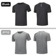 thumbnail image 2 of 3 Pack Mens T Shirts Dry Fit Gym Tops for Men Crew Neck Running Top Moisture Wicking Active Athletic Short Sleeve Shirts Plain Workout Shirts, 2 of 5