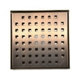 thumbnail image 7 of SereneDrains 304 Stainless Steel 6 Inch Square Oil Rubbed Bronze Shower Drain Kit for Tile Floor Drain Grate Cover Hair Catcher Trap Strainer Filter, 7 of 7