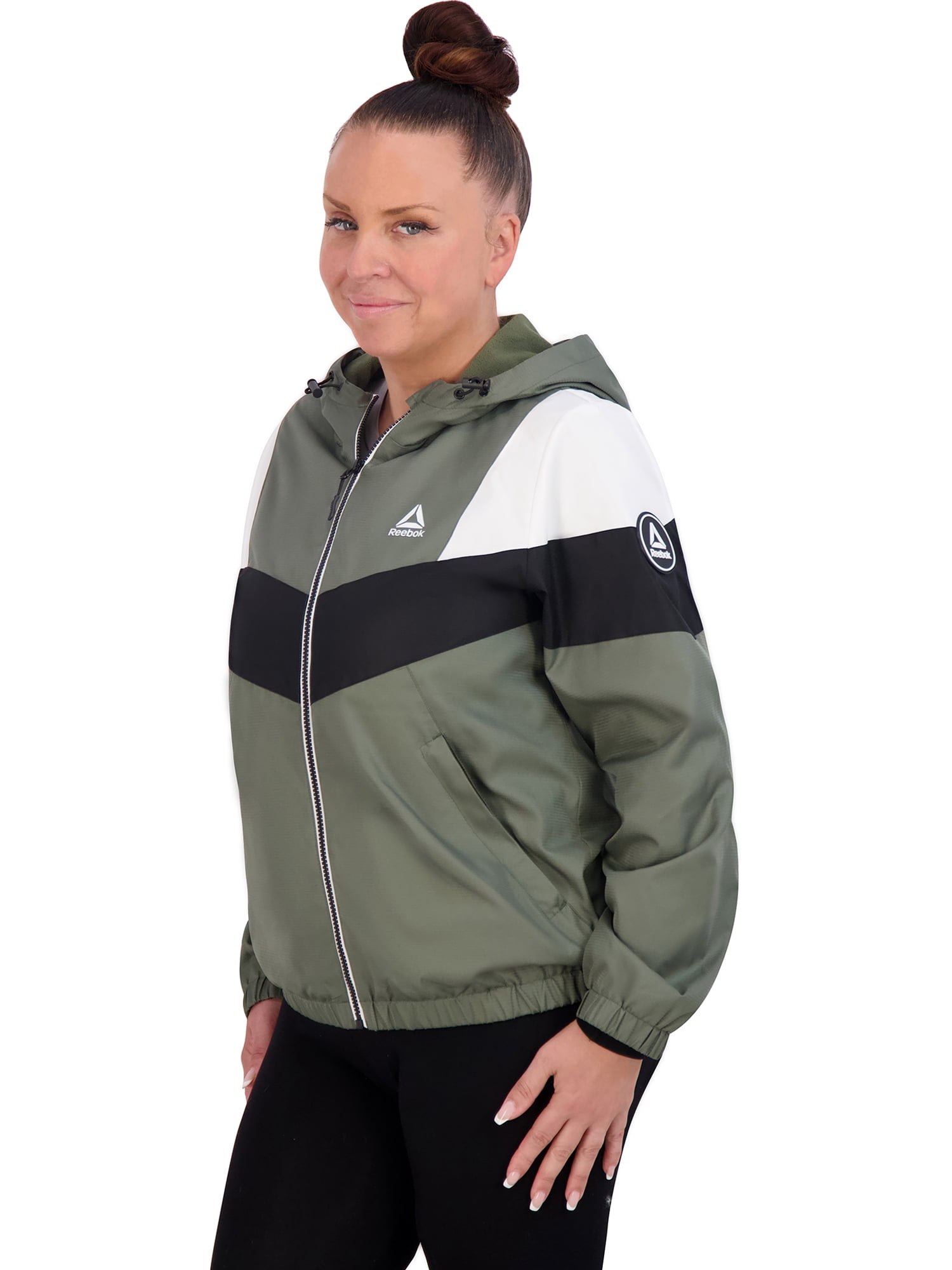 Reebok Women's Lightweight Color Block Track Jacket, Sizes XS-3X