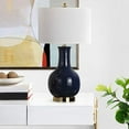 thumbnail image 4 of Safavieh Judy Ceramic Royal Blue Lamp with White Shade, 4 of 5
