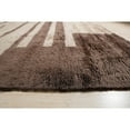 thumbnail image 3 of EORC AK10BN5X8 Hand-Knotted Wool Art Deco Rug, 5' x 8', Brown Area Rug, 3 of 5