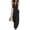 #238-Black, variant on Women's Backless Jumpsuit with V-Neck and Drawstring Waist, Sleeveless Wide-Leg Romper with Pockets for Summer Casual and Outdoor