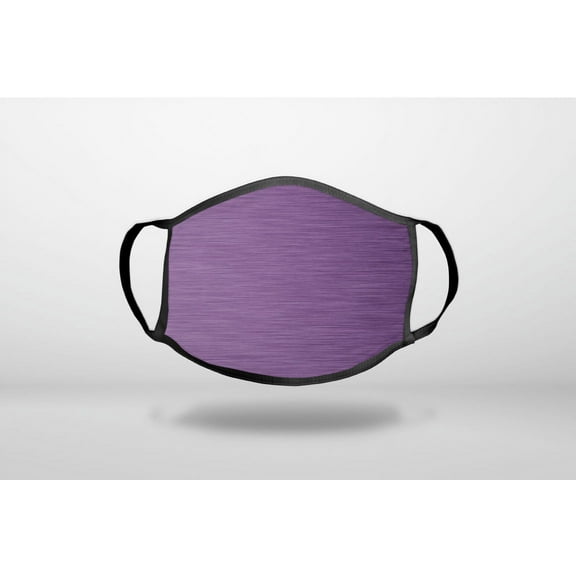 Purple Stainless Steel Image Print - 3-Ply Reusable Soft Cloth Face Covering, Unisex, Cotton Inner Layer