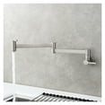 thumbnail image 4 of Brass Kitchen Faucet Wall Mount Pot Filler Faucet 360 Rotatable Folding Lengthened With Double Joint Swing Arms Cold Water Tap ,Easy to Install, 4 of 7
