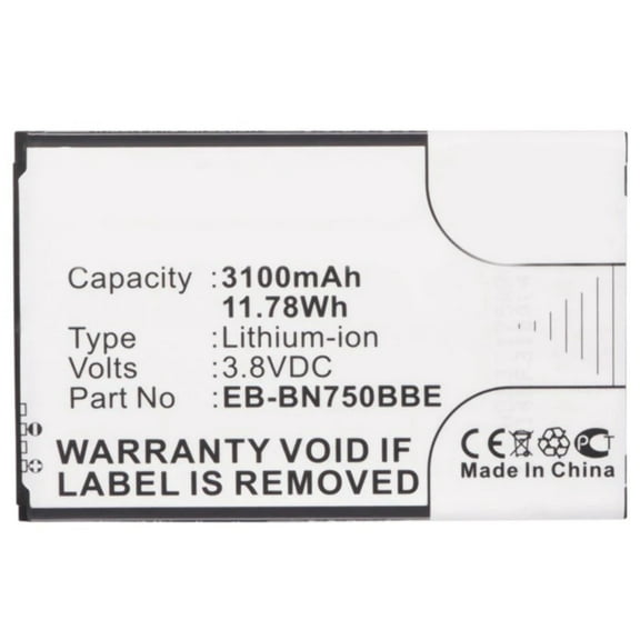 Batteries N Accessories BNA-WB-L3611 Cell Phone Battery - Li-Ion, 3.8V, 3100 mAh, Ultra High Capacity Battery - Replacement for Samsung EB-BN750BBC Battery