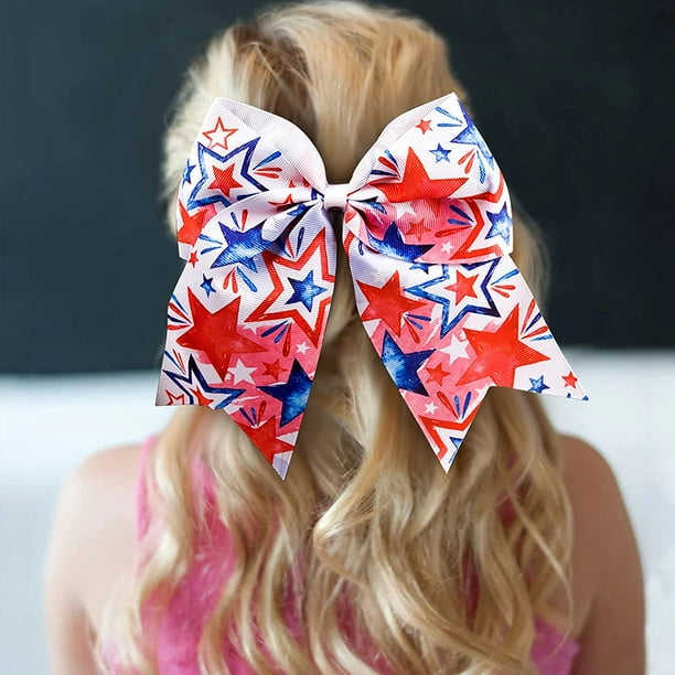 Red white blue hair accessories discount