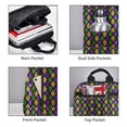 thumbnail image 3 of Fotbe Mardi Gras Shiny Green Purple Mochila Ligera para Hombres y Mujeres - Duradera y Resistente al Agua, Ideal para Escuela, Trabajo, Viajes y Uso Diario, 3 of 7