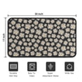 thumbnail image 5 of Black Daisy Flower Pattern Door Rugs,Washable Non Slip Door Mats Indoor,Decorative Door Mats,Entry Mat Indoor for Entrance,Bedroom,Kitchen,Bathroom,30"x17", 5 of 6
