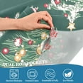 thumbnail image 3 of Yayeee Kitchen Curtains Tier Pair Light Filtering 27"x36" Rod Pocket Short Cafe Window Panel, Red Christmas Gingerbread, 3 of 7