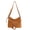 brown, variant on New Retro PU Hobo Bag for Women, Braided Detail & Tag Design Shoulder Bag, Adjustable Strap Crossbody Handbag for Daily Use (12.99" x 9.45" x 4.72", 0.95 lb)