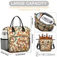 thumbnail image 5 of Butterfly and Retro Orange Pattern Insulated Leakproof Lunch Box for Women, Large Lunch Bag for Tween Teen Adult, Loncheras Para Mujer for Work Beach Travel Picnic Camping, 5 of 6