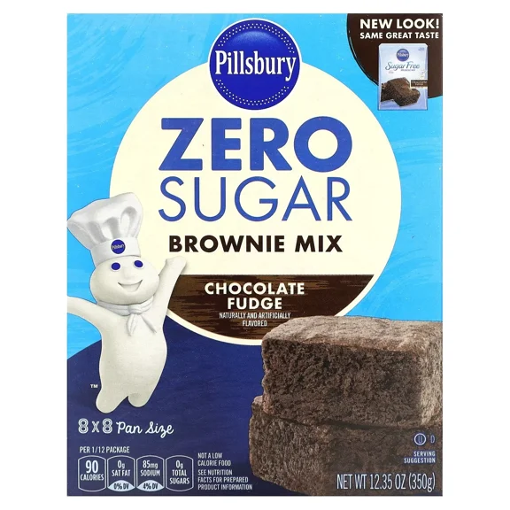 Zero Sugar Brownie Mix, Chocolate Fudge, 12.35 oz (350 g) – Sugar-Free, Low Carb, Gluten-Free