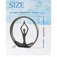 thumbnail image 2 of Ymam.Light Meditation Yoga Statue - Yoga Pose Statue Figurine , Cast Iron Art Shelf Decor Accents, Gifts for Yoga Instructor /Yoga Lovers, 2 of 7