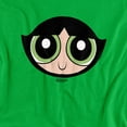 thumbnail image 2 of The Powerpuff Girls Buttercup Face Unisex Adult Long-Sleeve T Shirt, Kelly Green, 3X-Large, 2 of 3