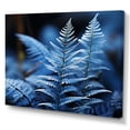 thumbnail image 2 of Designart "Ferns Sapphire Calm" Floral Canvas Print, 2 of 5
