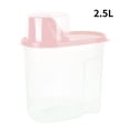 thumbnail image 2 of Food Storage Box Plastic Sealpot Container Pantry kitchen food organizer; Organizer Bin Kitchen Food Organizer Jar, Pink, 2.5L, 2 of 8