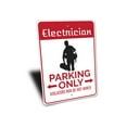 thumbnail image 3 of Electrician Parking Novelty Decor, Metal Wall Sign - 10x14 Inches, 3 of 4