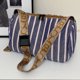 thumbnail image 1 of Bolso de mano de gran capacidad con cremallera para mujer choque de colores para salidas de trabajo uso diario, 1 of 9
