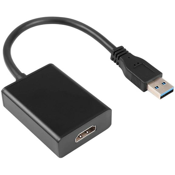 USB 3.0 to HDMI Adapter, HD 1080P Video Graphics Convertor Cable Adapter with Audio Output Multiple Monitors for Laptop HDTV TV PC with Windows XP / 7/8 / 8.1/10