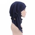 thumbnail image 5 of Ludlz Women Elegant Chemo Cap With Scarfs Cancer Hair Loss Sleep Beanie Headwraps, 5 of 6