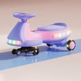 thumbnail image 2 of iRerts 12V Electric Wiggle Car for Kids with Pedal, Powered Ride on Toys for Toddlers, 2 in 1 Drifting Swing Car with Bluetooth, Anti-Rollover, Flashing Wheels, for Ages 3+ Gifts, Purple, 2 of 10