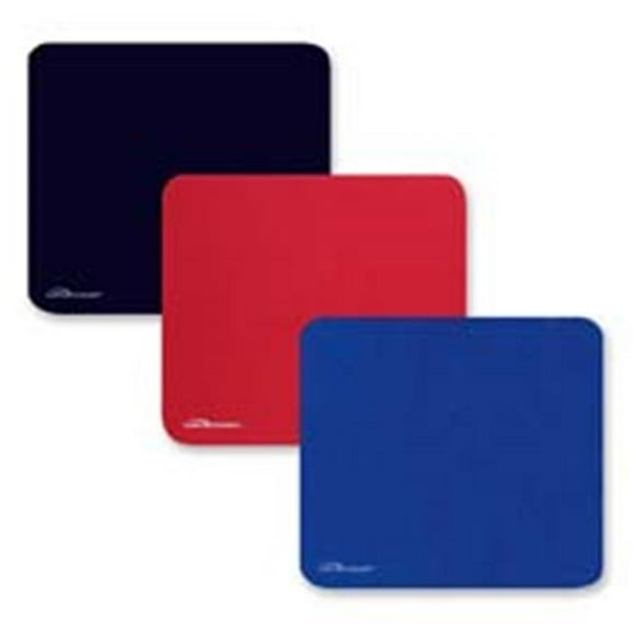Economy Mouse Pad, Nonskid Rubber Base, 9.5 in. x 8.5 in., Black