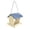 A, variant on UJMNHYGT Bird Feeders, for Outside Hanging Wild Bird Feeder House Wooden, Platform Bird House for Finches Bluebird Mealworm Feeder Outdoor Wood Rustic Garden Yard Decor Sloped Roof Sturdy Rope