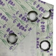 thumbnail image 3 of Ambesonne Lavender Grommet Curtain Single Panel, Fresh Herbs Botanical, 50"x60", Pale Sage Green Violet, 3 of 5