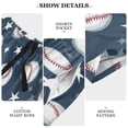 thumbnail image 6 of Men’s Sleep Shorts Relaxed Fit Lounge Pants with Pockets Mens Pajama Loungewear Home Wear Comfort Baseball Stars Pattern X-Large, 6 of 7