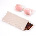 thumbnail image 4 of ORUYROP Squeeze Leather Sunglasses Pouch-3 Pack Spring Storage Glasses Pouch Holder, 4 of 7