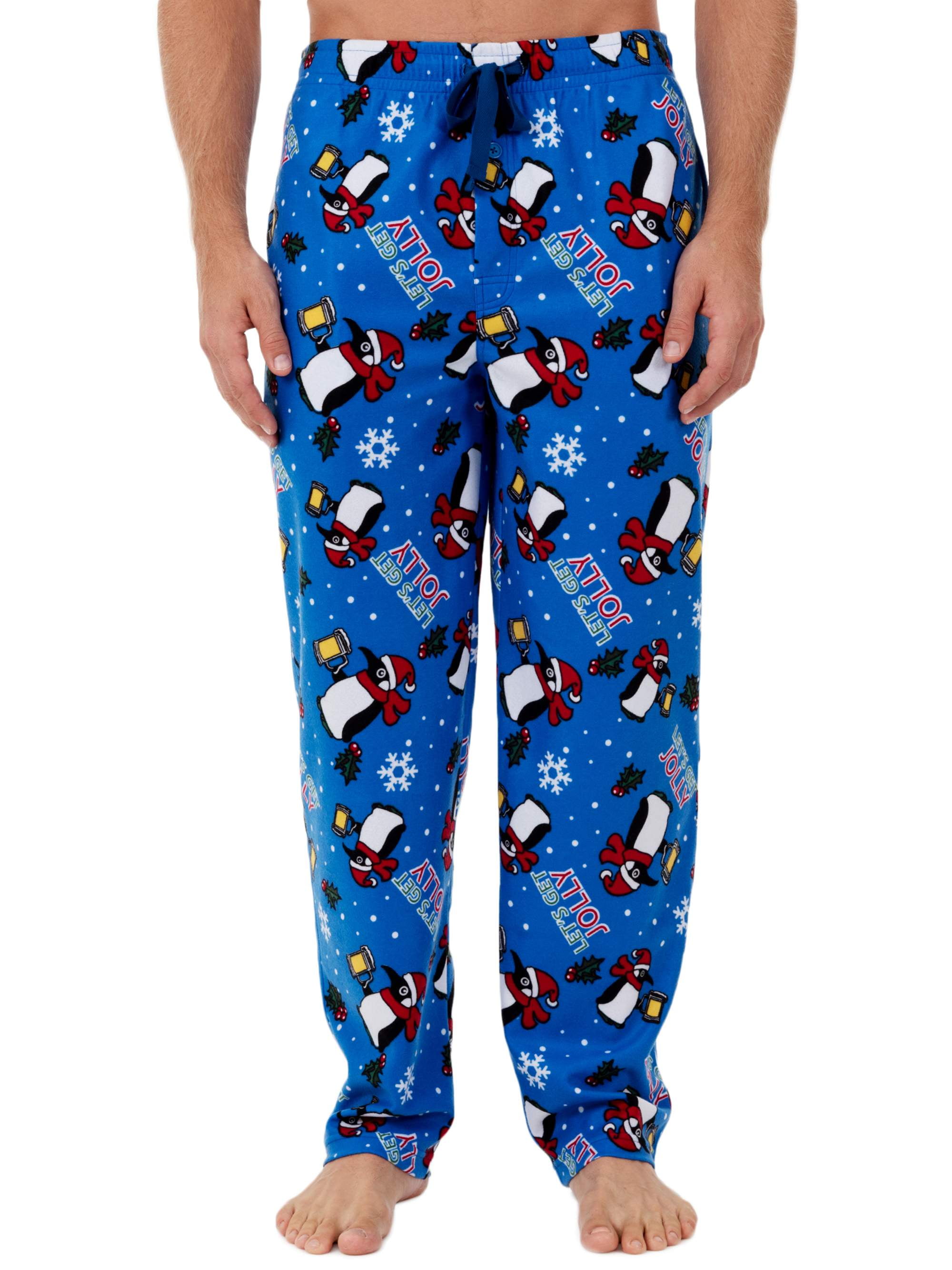 Fruit of the Loom Men's Holiday Print Super Soft Microfleece Pajama ...