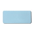 thumbnail image 1 of Abstract Computer Mouse Pad, Oval Shaped Linked Egg Form Style Retro Symmetric Simplistic Design, Rectangle Non-Slip Rubber Mousepad X-Large, 35" x 15" Gaming Size, Sky Blue White, by Ambesonne, 1 of 2