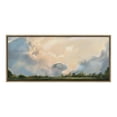 thumbnail image 3 of Kate and Laurel Sylvie Clouds Framed Canvas Wall Art by Mary Sparrow, 18x40 Gold, Modern Nature Skyline Art for Wall, 3 of 6