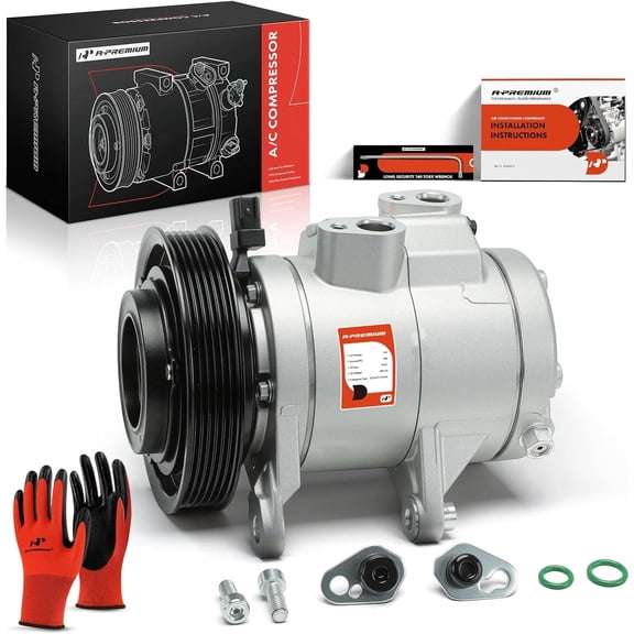 A-Premium AC Compressor with Clutch Compatible with Dodge Nitro 2009-2011 Jeep Liberty 2009-2012 V6 3.7L Sport Utility