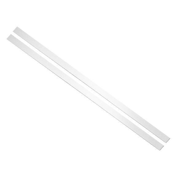 2Pack 30"x1" Self-Adhesive 304 Stainless Steel Sheet Gap Filler, Brushed Silver