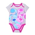 thumbnail image 5 of Blue's Clues Blue and Magenta Girls 3 Pack Character Onesie, Newborn, 5 of 7