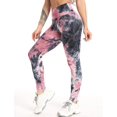 thumbnail image 2 of Collants de Sport pour Femmes Leggings de Compression Pantalons de Yoga d'Entraînement Froissés, 2 of 6