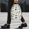 thumbnail image 2 of Easygdp Colorful Insects Mochila Ligera de 15 Pulgadas para Estudiantes, Mochila Cómoda para la Escuela y Viajes, Correas Ajustables, 2 of 6