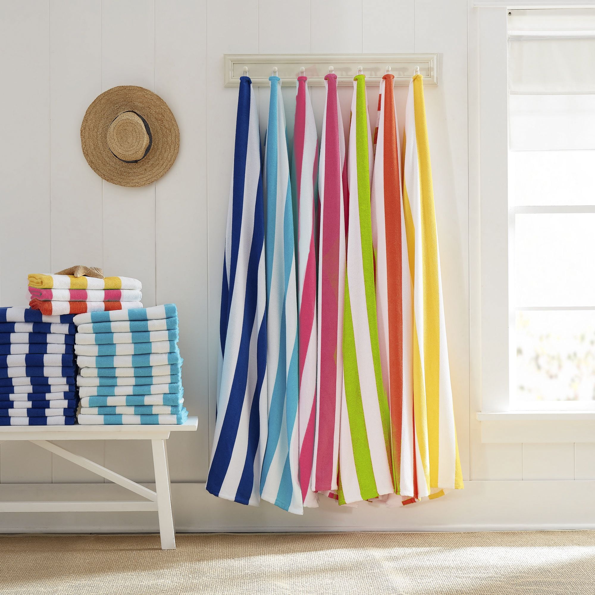 Rainbow Towels, Set of 6