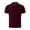 Wine, variant on Mens Breathable Polo Shirt, Mesh Ice Silk Solid Short Sleeve Button Lapel Tops, Cooling 1/4 Length Performance Apparel, Moisture Wicking Summer Clothing, Navy, XL