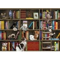 thumbnail image 1 of Cobble Hill 1000 Piece Puzzle - Kitty Librarians - Sample Poster Included, 1 of 2