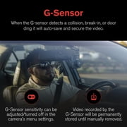 YADA 1080p Roadcam, 120 Degree Wide Angle Lense and 2.2 LCD screen Dash Camera with G-Sensor Technology with Park and Record Mode