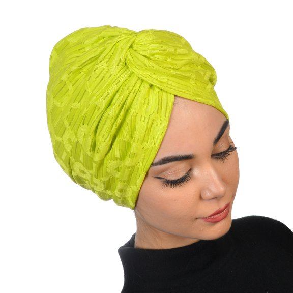 Avvexa Neon Double Sided Women Head Wrap, Instant Pre-tied Turban, Chemo Gift, All Hair Cover, Breathable