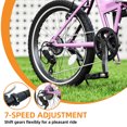 thumbnail image 4 of Uforic 20" Folding Bike, 7-Speed Portable Bicycle for Adults, Ideal for Commuting & Fitness, Pink, 4 of 6