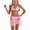 Pink, variant on Girls Bikini Set High Waisted Bikini with Skirt Floral Swimsuits Teens Girls 716 (Pink, 9-10 Years)