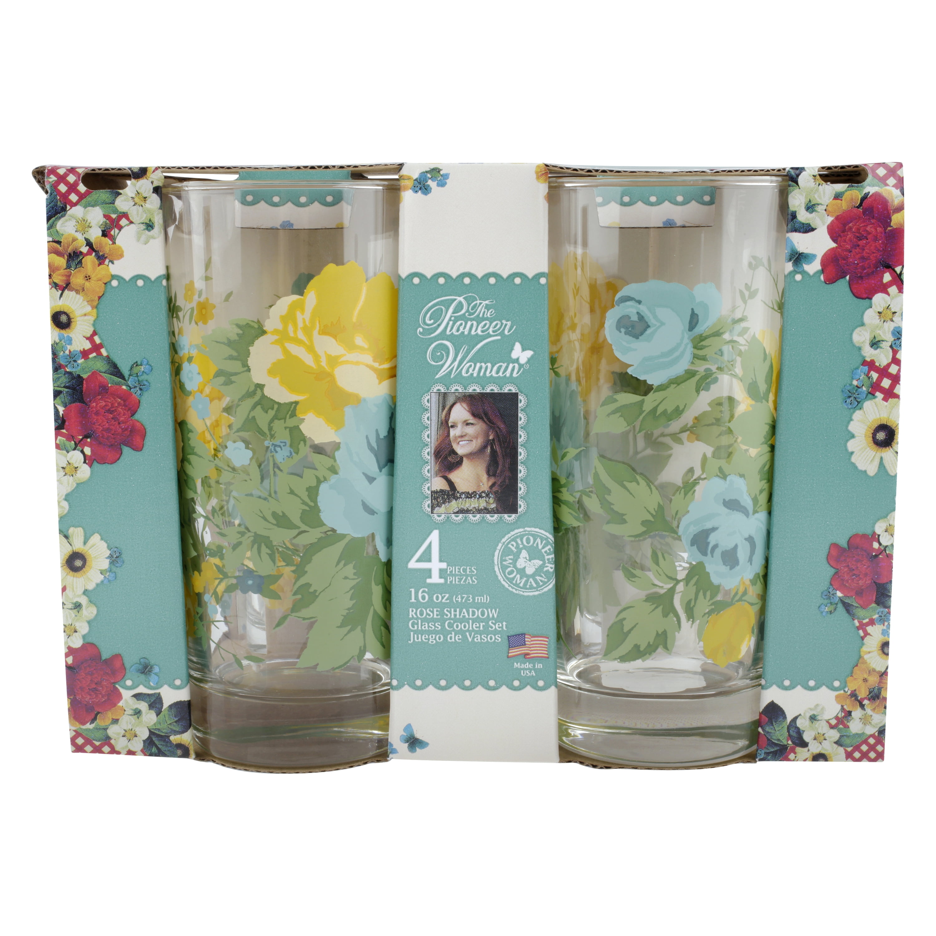 The Pioneer Woman 16 Oz. Cooler Set, 4 Pack