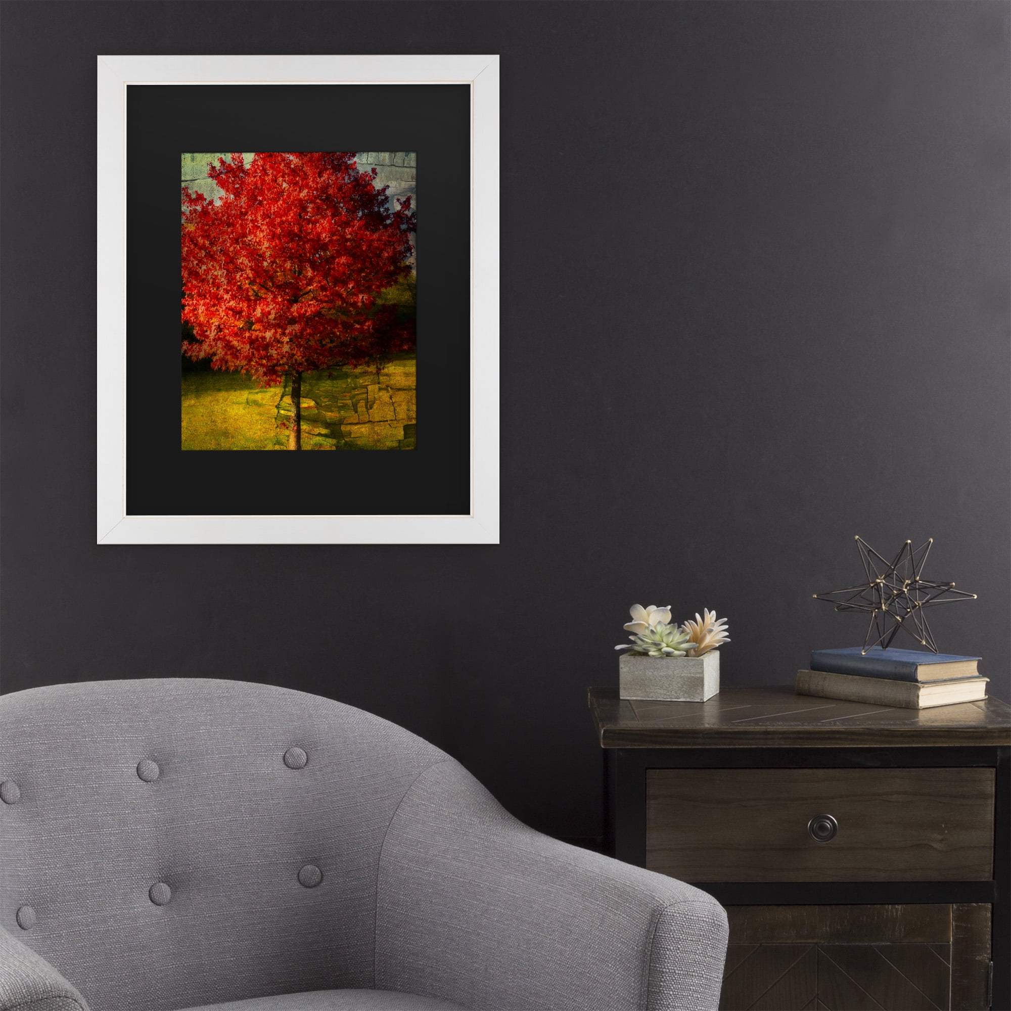 Trademark Fine Art 'Autumn Red' Canvas Art by Philippe Sainte-Laudy