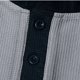 thumbnail image 5 of Blusas y camisas de manga larga y cuello redondo para hombre, blusas casuales de color liso con botones y cuello redondo, blusas de poliéster para hombre, 5 of 6